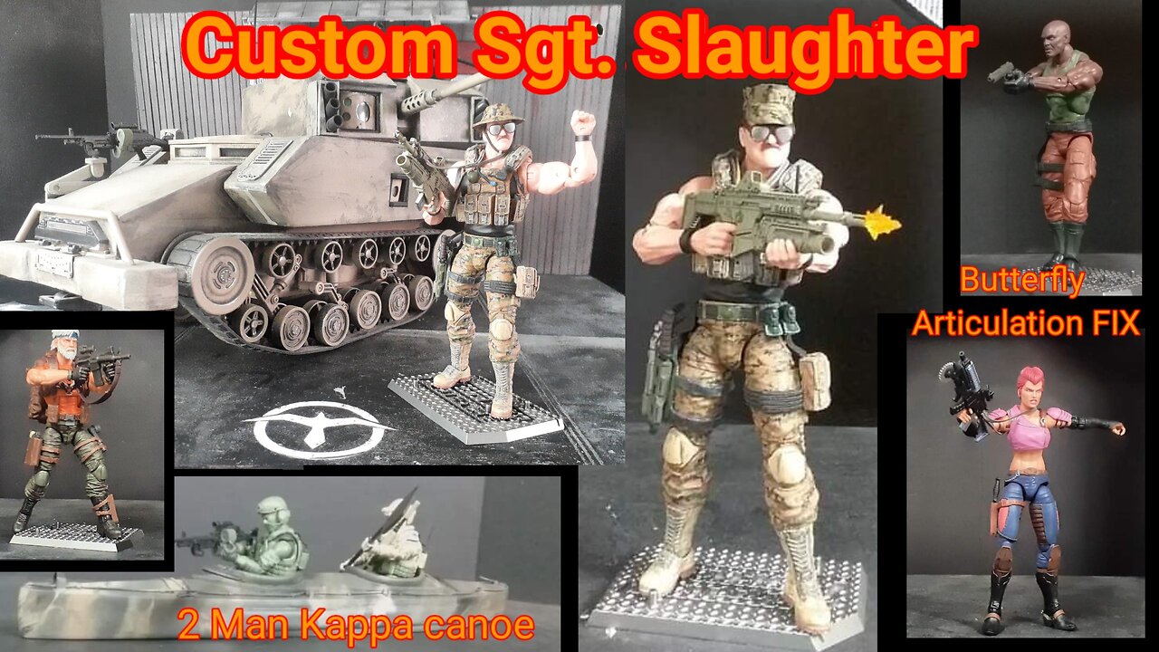 Custom Sgt. Slaughter, Zarana, Tiger Force Outback, Action Force Wave 3