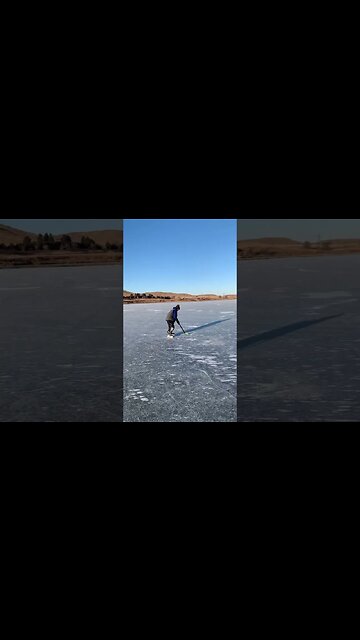 Ice fishing/Hockey. #shorts