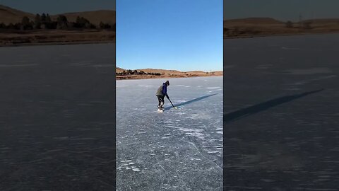 Ice fishing/Hockey. #shorts