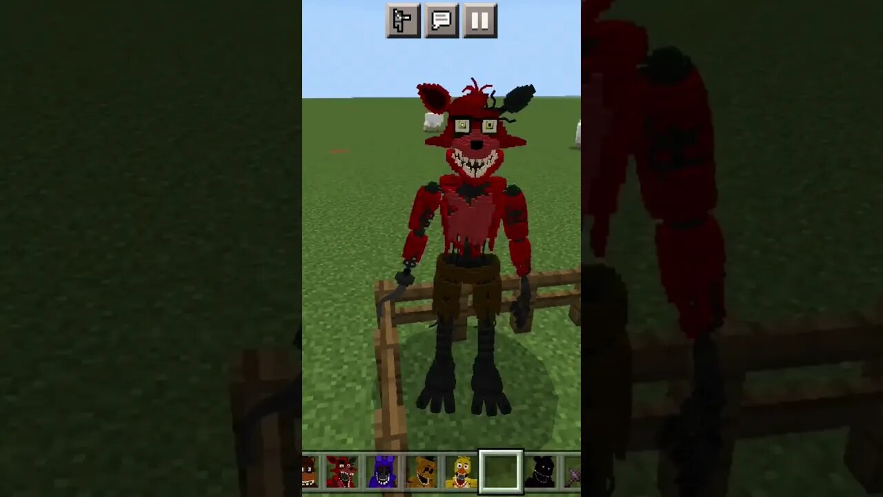 FNAF 2 Withered animatronics in Minecraft! #shorts