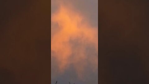 Weird Orange Clouds