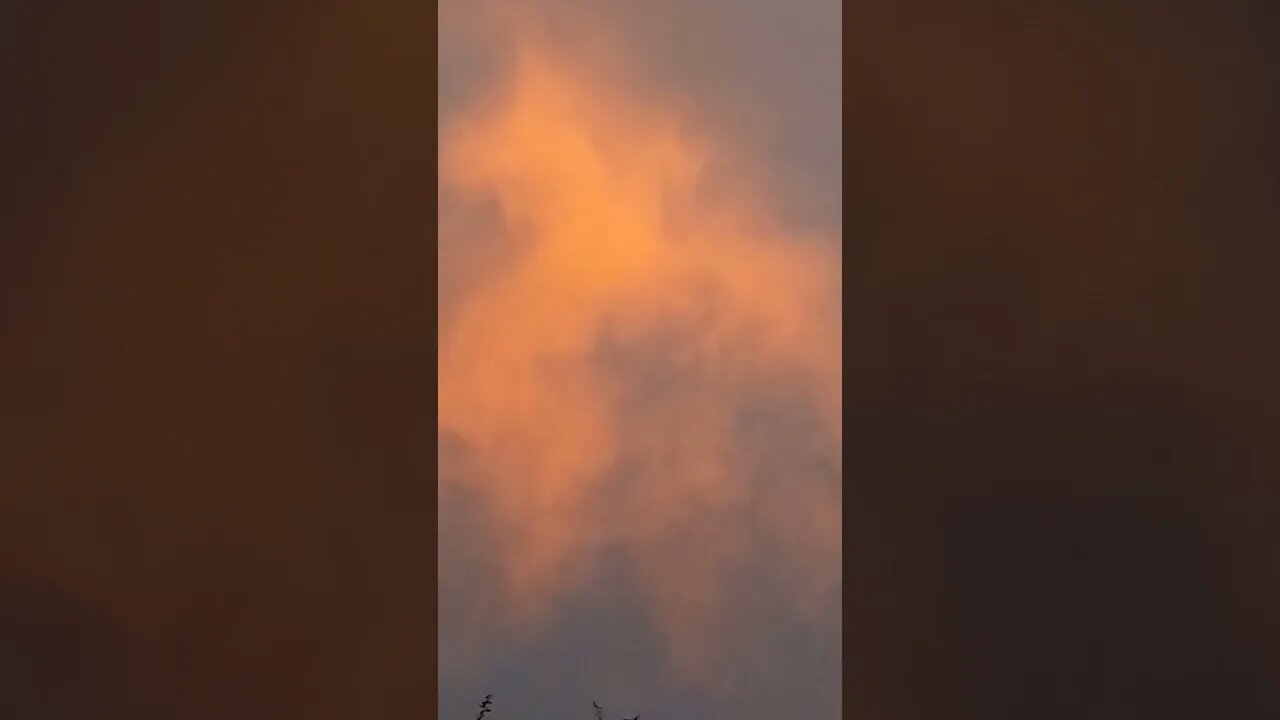 Weird Orange Clouds