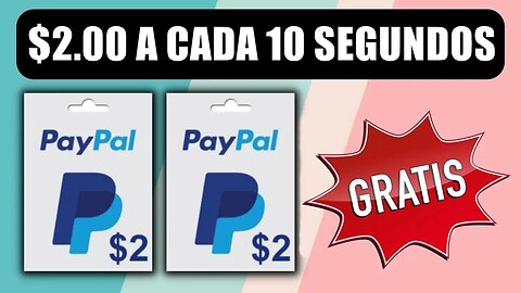 GANHE $2,00 POR 10 SEGUNDOS DE GRAÇA! (Ganhar Dinheiro Online no PayPal 2023)