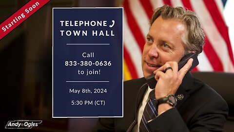 Tele-Town Hall With Congressman Andy Ogles