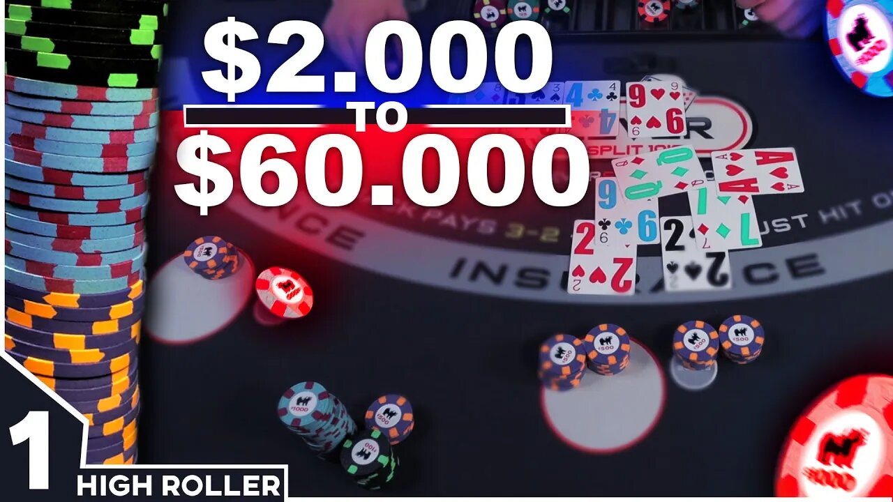 HIGH ROLLER BLACKJACK - Massive win Part 1 of 3 - #146