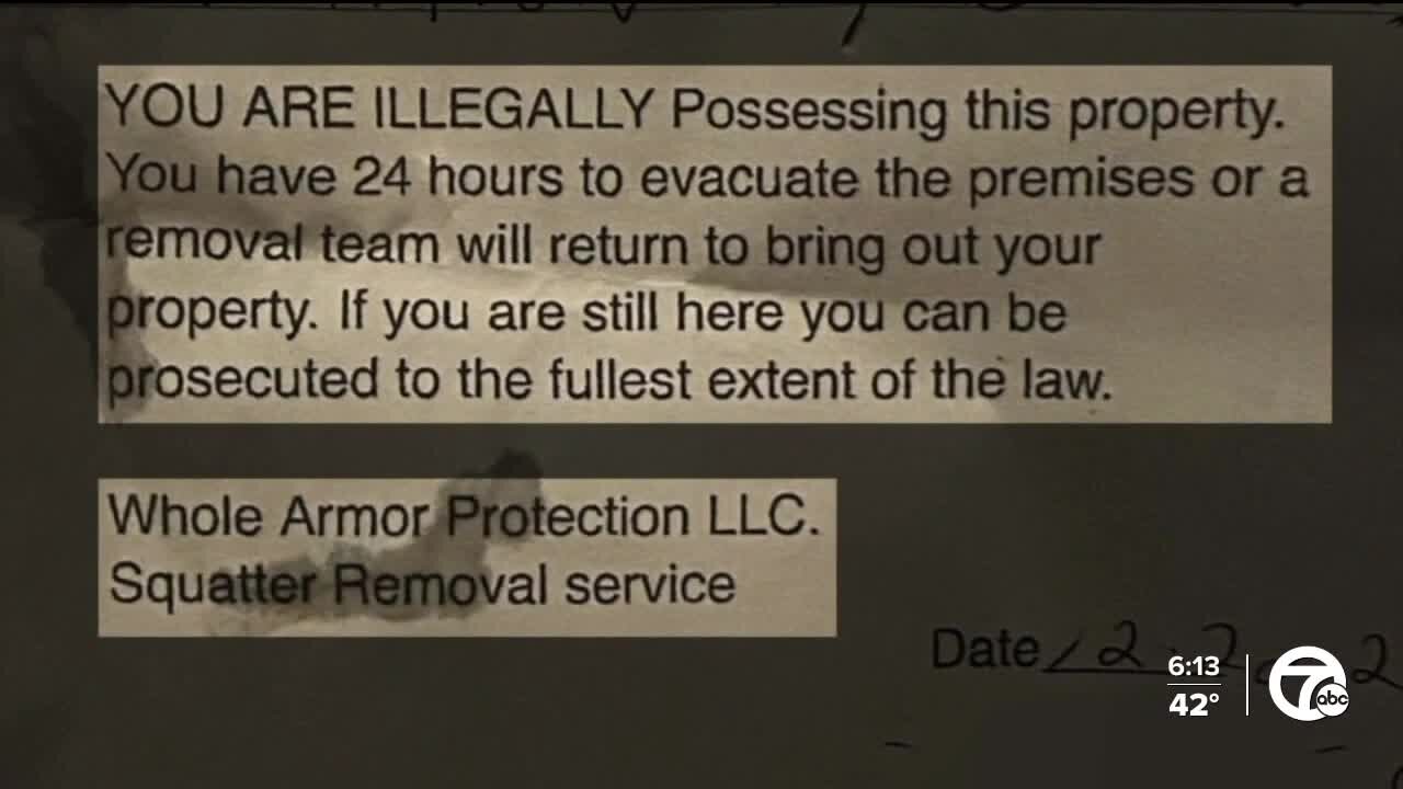 Mom of 5 leaves home after squatter removal service threatens prosecution