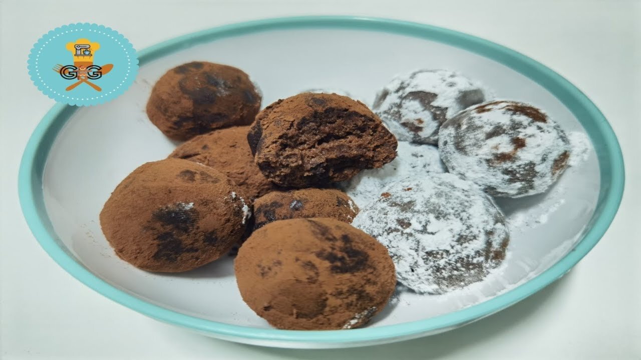 3 Ingredients Chocolate Truffles / Τρουφάκια Σοκολάτας Με 3 Υλικά