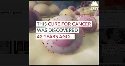 42 years ago the cure for cancer was discovered.