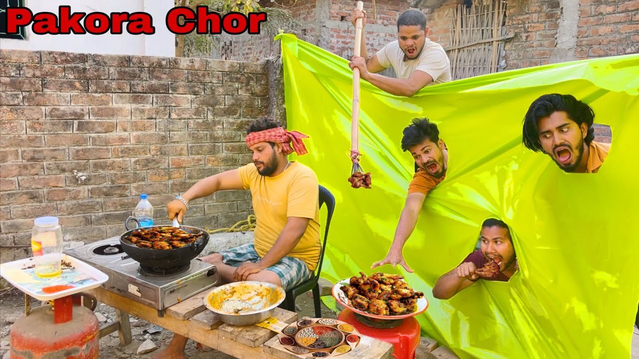 Chiken pakora chor must watch new funny comedy video By Bindas Fun Nonstop