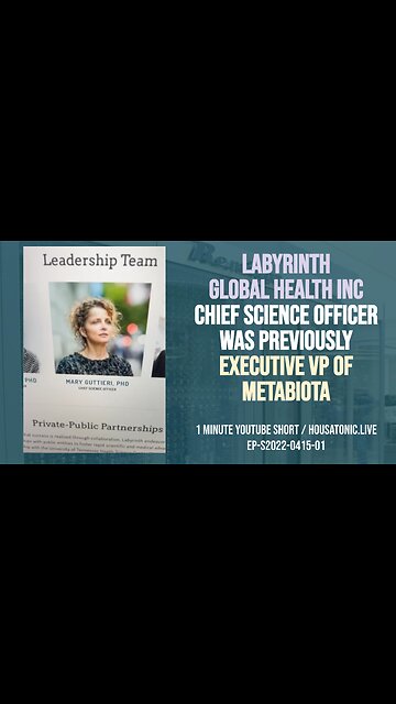 Labyrinth global health inc Chief science officer was previously executive VP of Metabiota