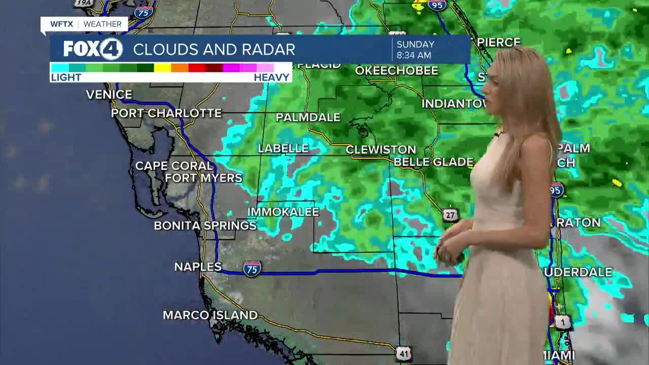 FORECAST: Scattered showers & storms inland today