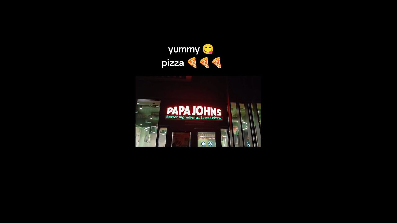 papa johns pizza 🍕