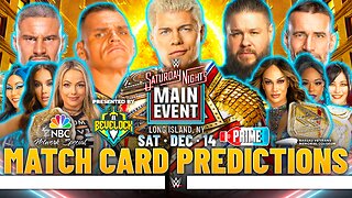 WWE Saturday Night's Main Event 2024 - Match Card Predictions [v2] | Bevelock