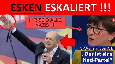 💥MEGA EIGENTOR 💥SPD CHEFIN ESKEN ESKALIERT MIT NAZI-KEULE@Politik & Co🙈