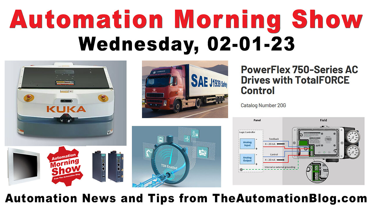 KUKA, TATSOFT, CODESYS, MOXA, TSN, HMIs and more today on the Automation Morning Show