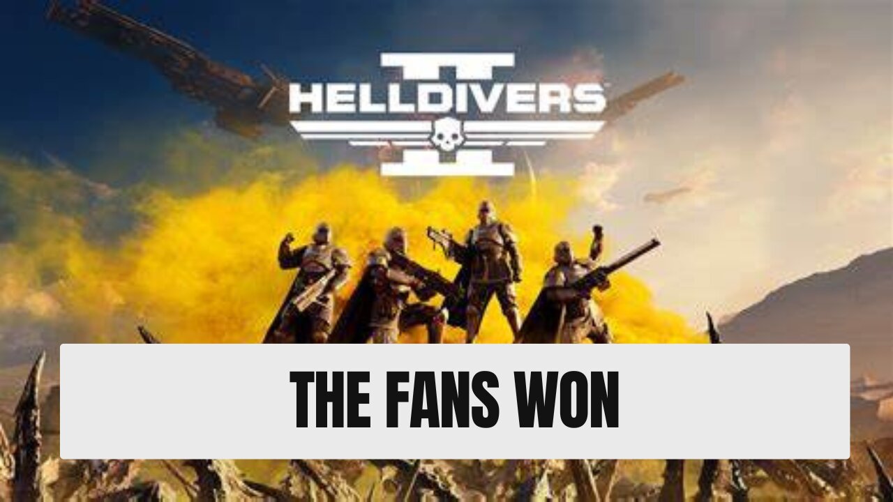 Sony Makes Big Helldivers 2 Decision That Will Make Fans Happy