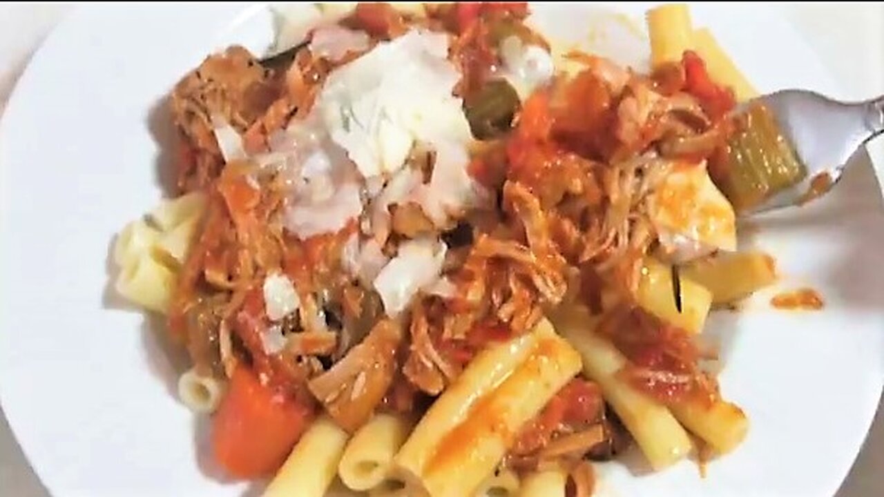 Delicious Pork Ragout with Ziti