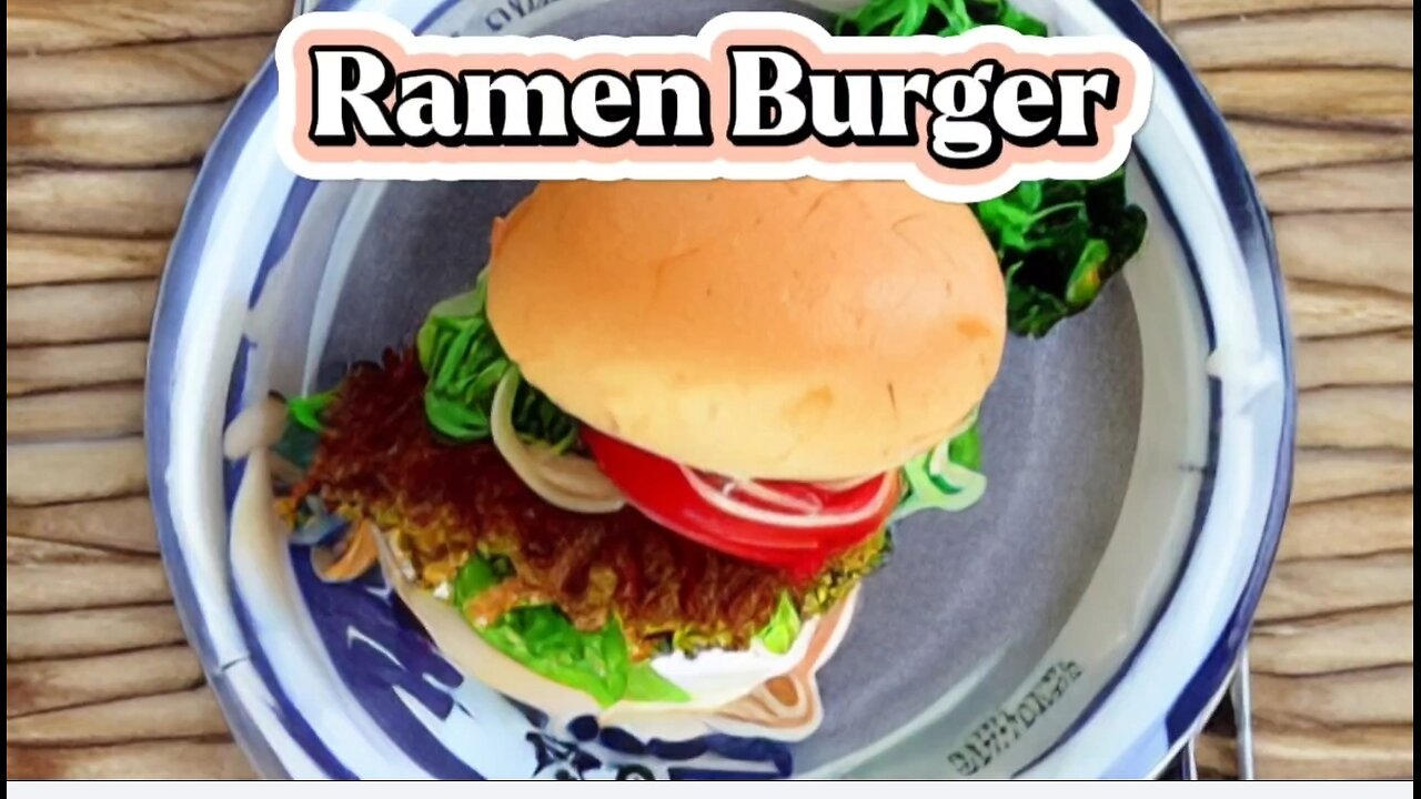 How to make it Ramen Burger.