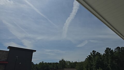 Chemical trails north florida this morning