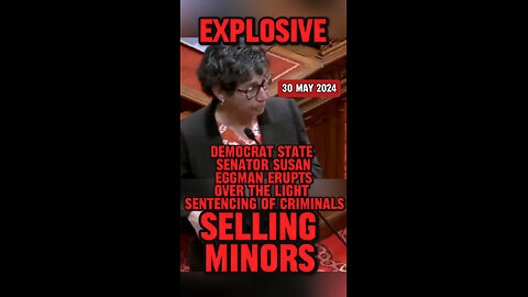 EXPLOSIVE: Democrat Senator Susan Eggman Erupts Over Light Sentencing of Minors’ Traffickers