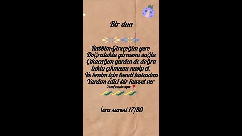 bir dua