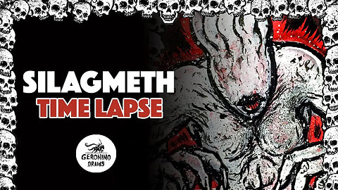 SILGAMETH - Deadly demigoddess that feasts on men's souls | BLOOD REALM (Sketch Card Time Lapse)