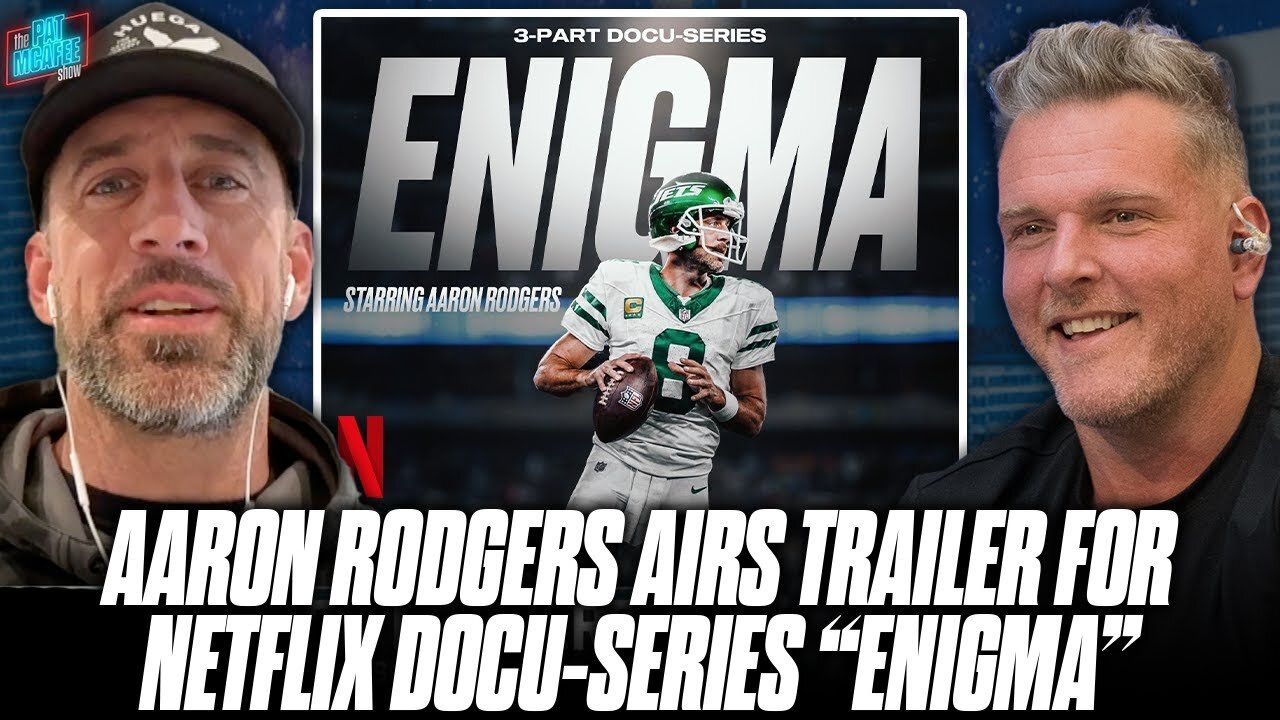 Aaron Rodgers Drops BOMBSHELL Trailer for 'Enigma' on Pat McAfee Show - WATCH NOW!