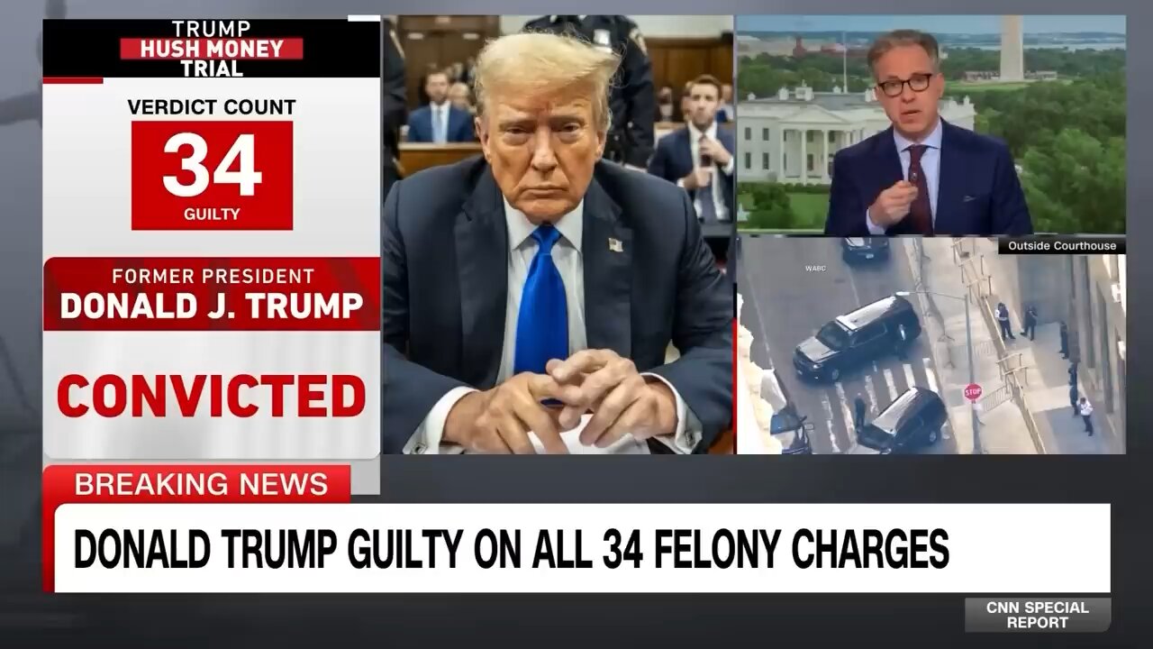 His face was red: Reporter describes Trump in court as verdict was read