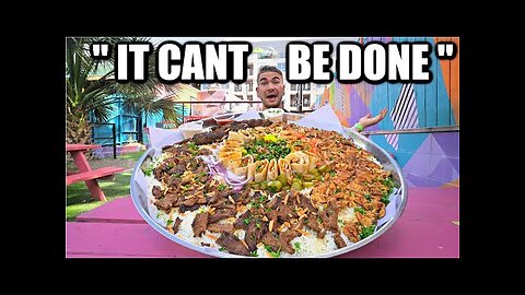 "NOT EVEN YOU CAN DO IT" WORLD'S BIGGEST SHAWARMA CHALLENGE | Shawarma Plate Challenge