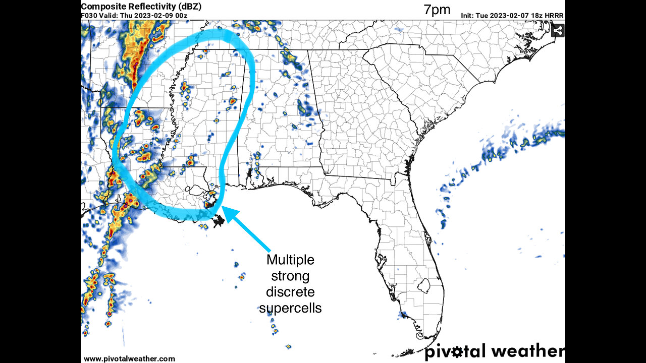 Severe Weather Event for 2/08/2023