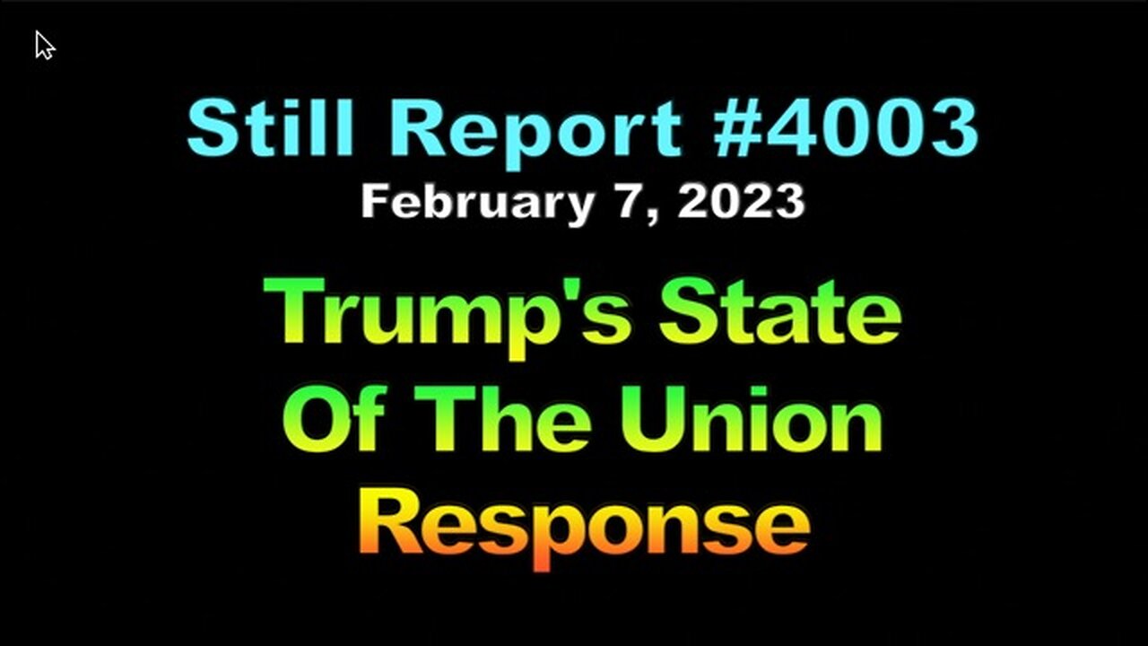 Trump’s State Of The Union Response, 4003