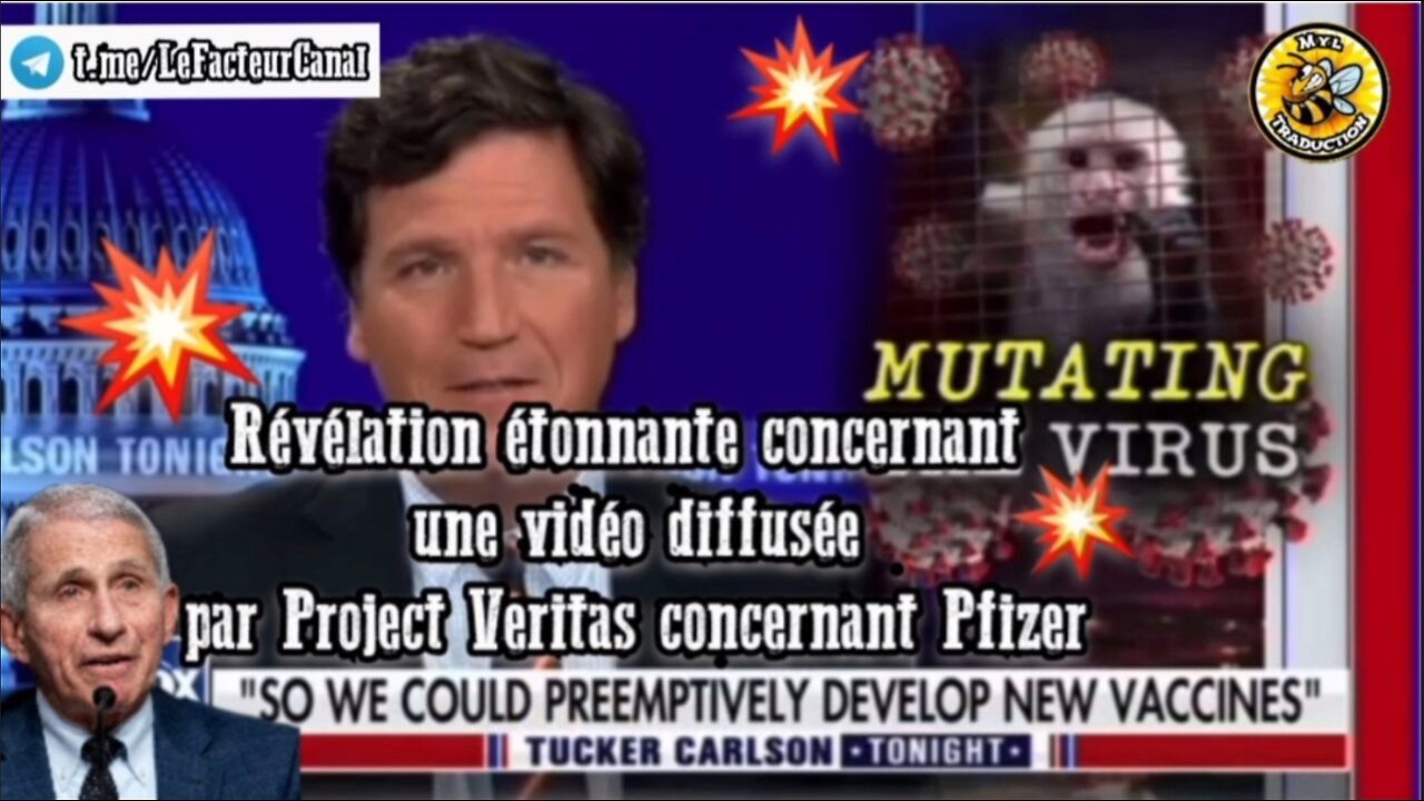 Révélation étonnante concernant une vidéo diffusée par Project Veritas concernant Pfizer