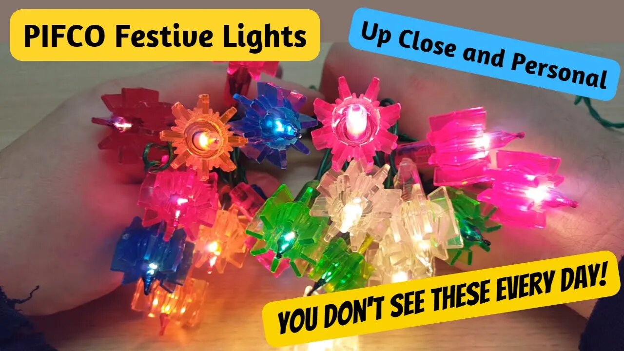 Set of UBER RARE PIFCO Festive Christmas Lights - Up Close and Personal - Ep:4