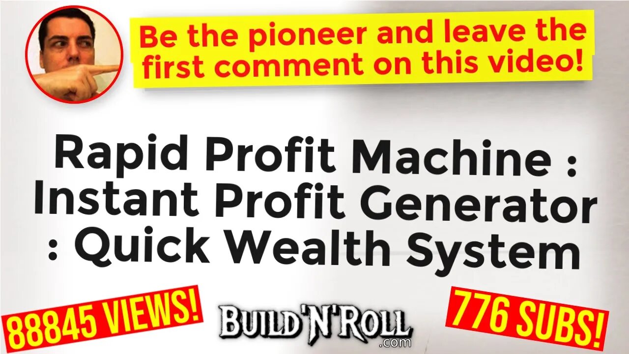 Rapid Profit Machine : Instant Profit Generator : Quick Wealth System