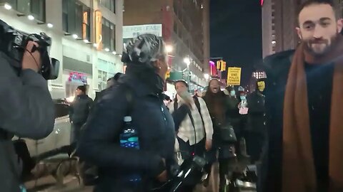 From the Justice for #TyreeNichols #TyreNichols March Times Square 1/27/23 Hawk Newsome Black Opts