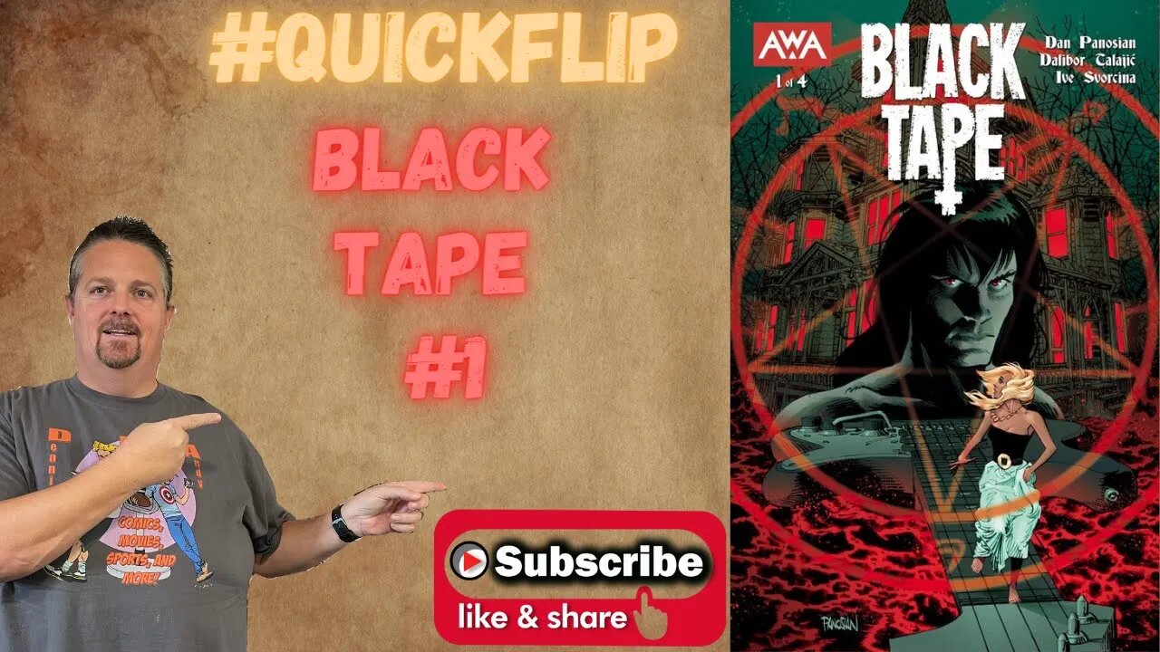 Black Tape #1 Artists Writers & Artisans Inc #QuickFlip Comic Book Review Panosian, Talajić #shorts