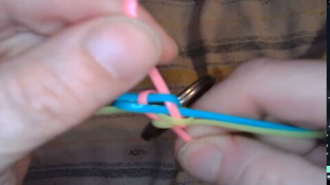 How to start a lanyard (gimp string) key chain.