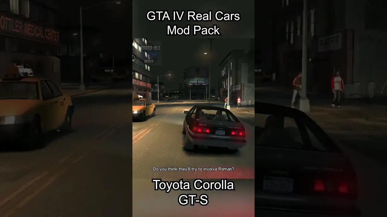 Toyota Corolla GT-S - GTA IV Real Car Mods #shorts