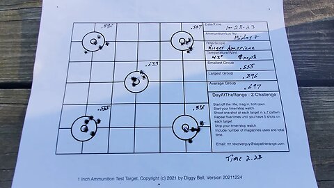 Day at the Range Z Dot Challenge. Ruger Custom Shop 10-22 Competition.