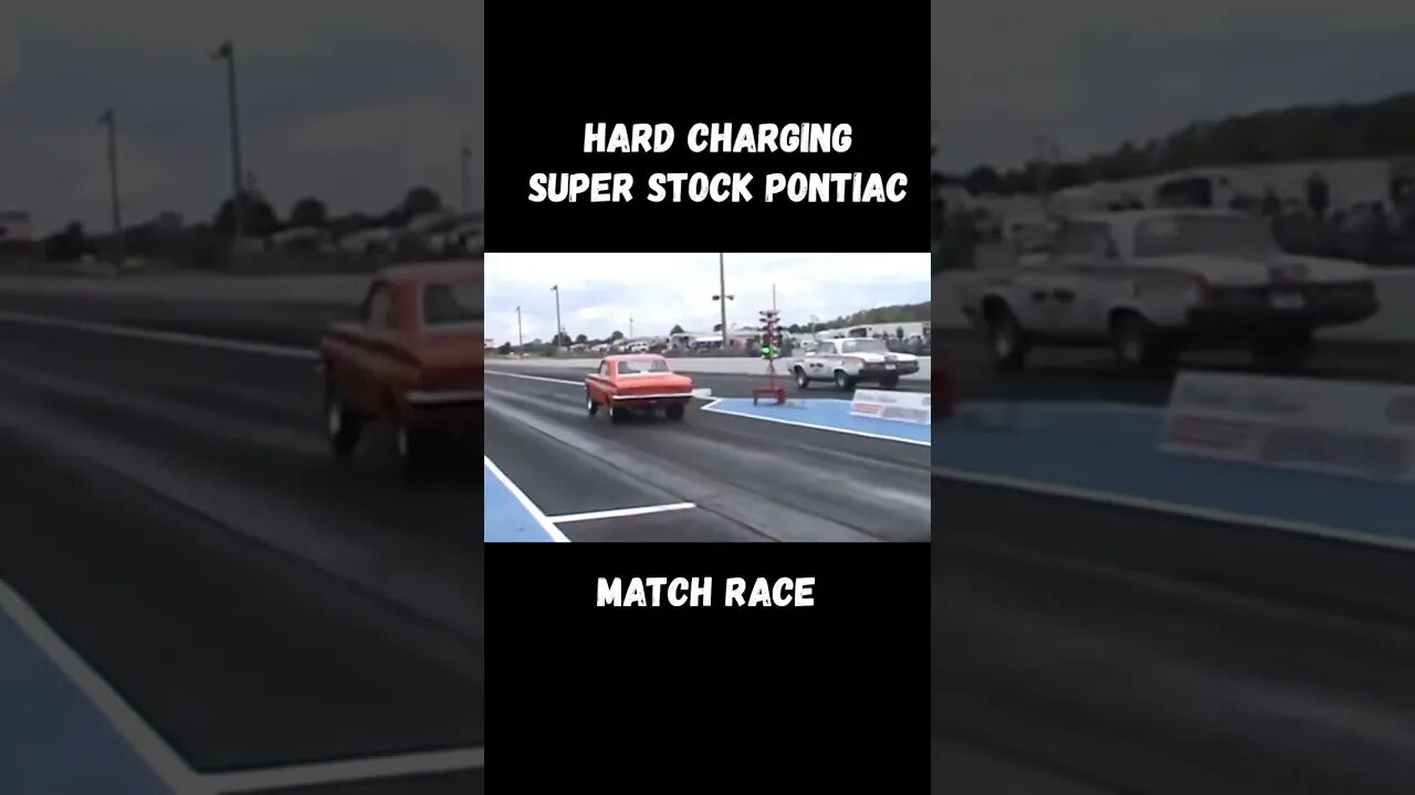 Hard Charging Super Stock Pontiac Gets Walked By a Big Block Mopar! #shorts
