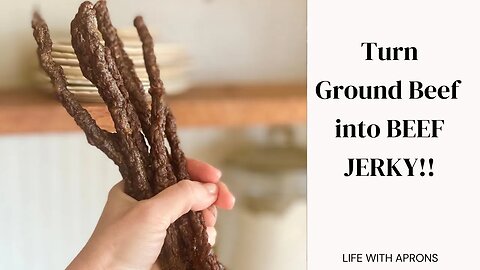 Turn ground beef into beef jerky!