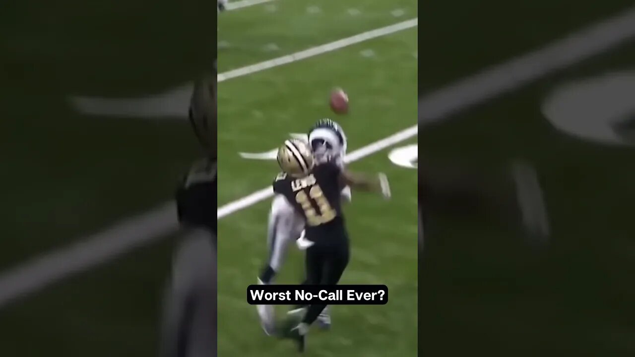 Worst No-Call In NFL History?