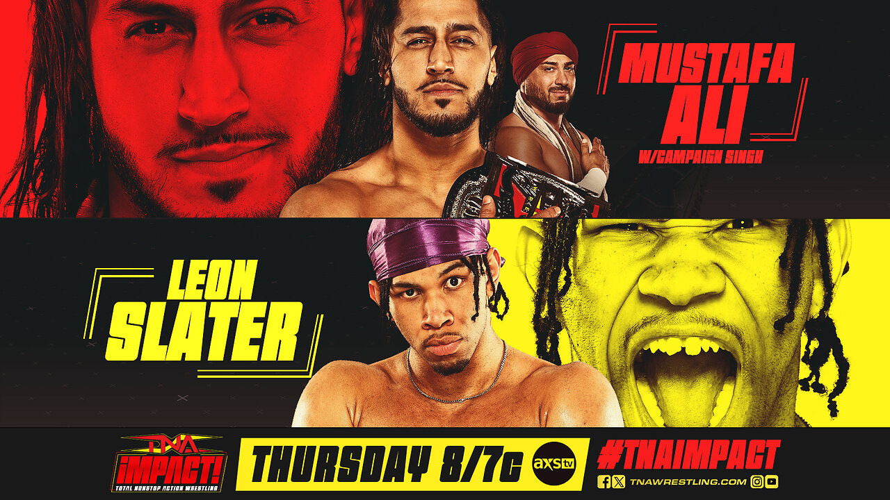 Mustafa Ali vs. Leon Slater - Spectacular 450 Splash! #shorts