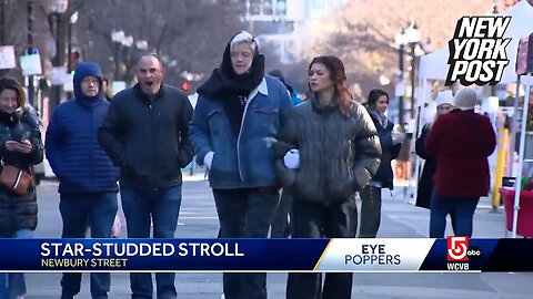 Zendaya and her mom accidentally caught on cam by local news station enjoying casual stroll