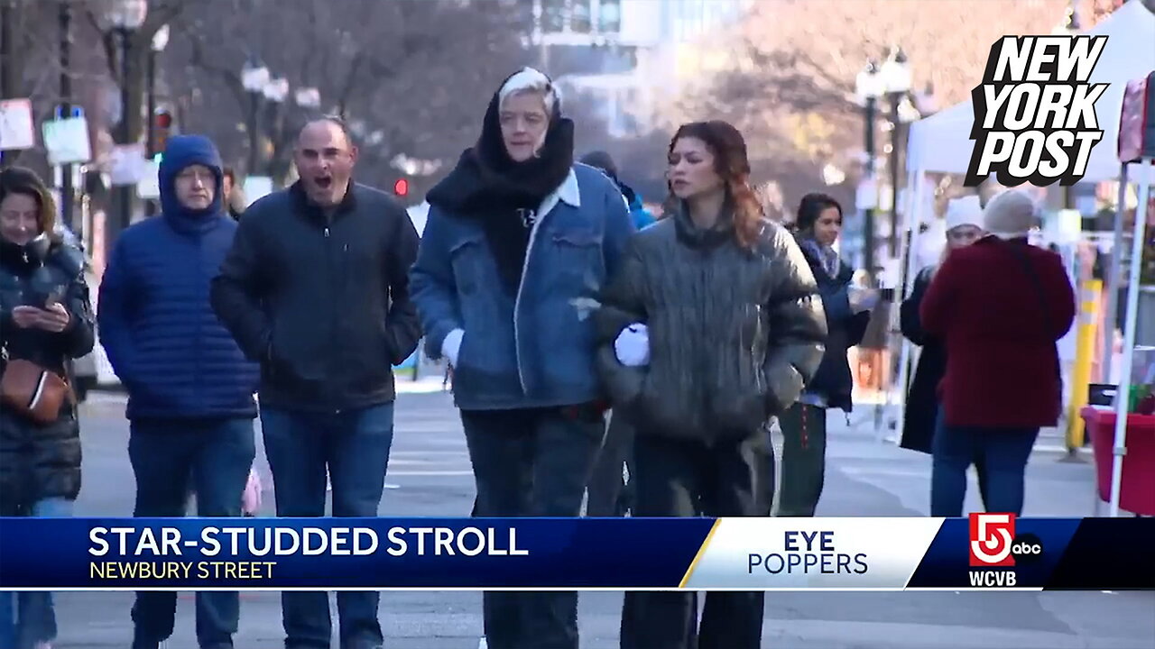 Zendaya and her mom accidentally caught on cam by local news station enjoying casual stroll