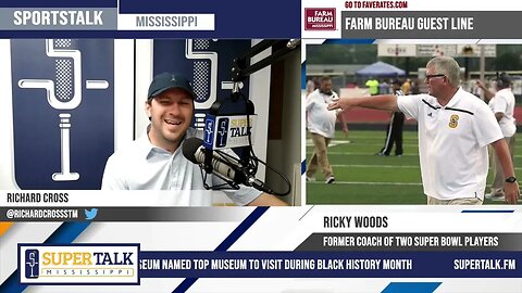 Ricky Woods, who coached two Super Bowl players, joins SportsTalk Mississippi