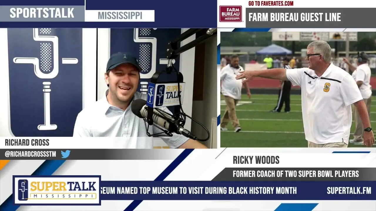 Ricky Woods, who coached two Super Bowl players, joins SportsTalk Mississippi