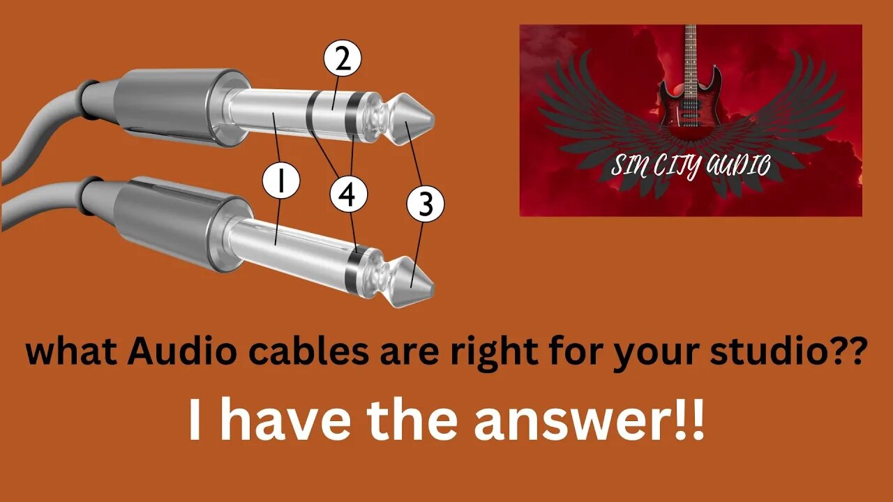 Audio cables for your studio explained