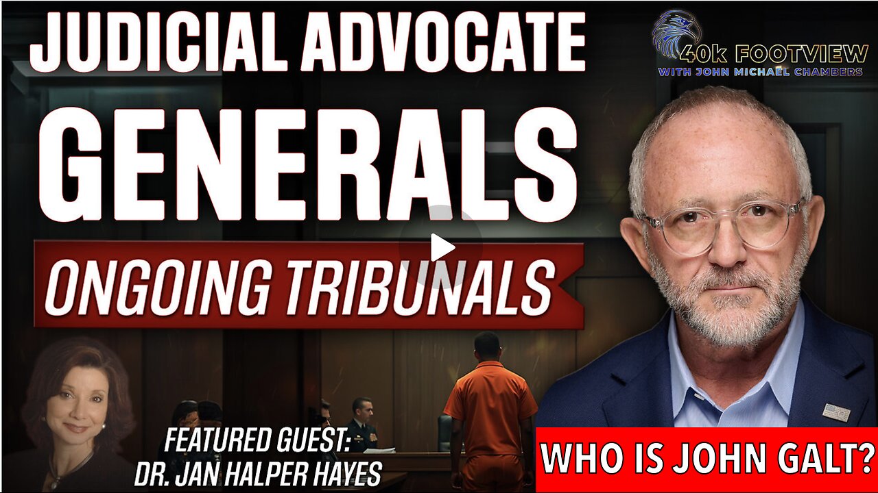 JMC W/ DR JAN HALPER HAYES-Judicial Advocate Generals - Ongoing Tribunals JGANON, SGANON