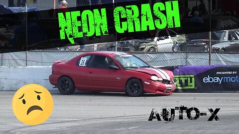 Dodge Neon R/T Crashes at MoParty 2022 Auto-X